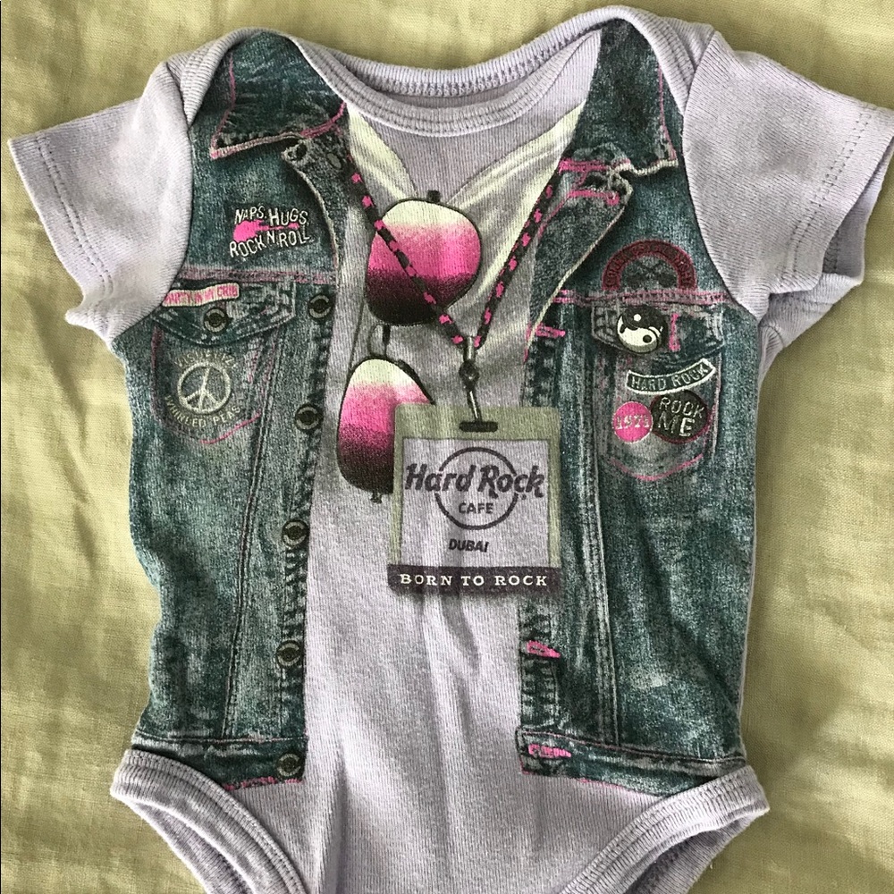 Hard Rock Cafe onesie 6 months